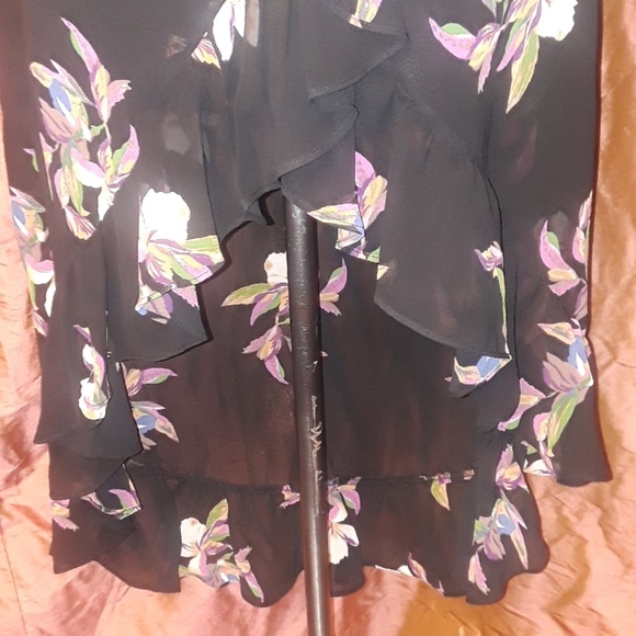 ** a•n•d e a w y Summer Floral Print Hi Low Skirt - Picture 6 of 8